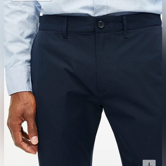 J. Crew NWT Men's Slim-Fit Tech Pants with Stretch Navy Blue Size 32 x 32 - Picture 3 of 14
